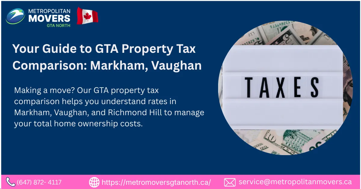 GTA Property Tax Comparison A Homeowner's Guide to Markham, Vaughan, and Richmond Hill